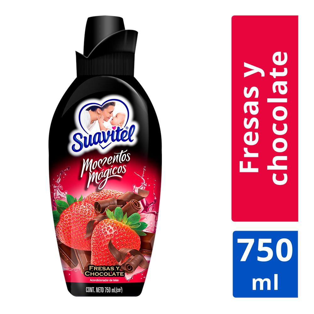 Suavizante de Telas Suavitel Momentos Mágicos Fresas y Chocolate 750ml