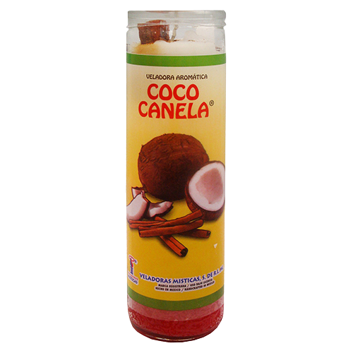 Veladora Místicas Aromática Coco-Canela 1pz