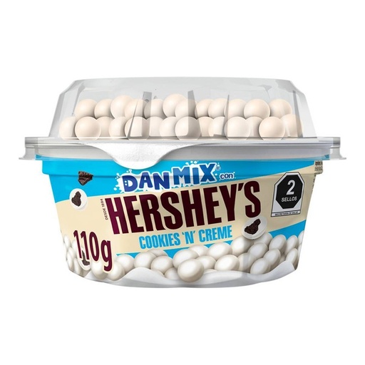 [DANMIX HERSHEY'S 110GR] Yoghurt Danmix Danone con Hershey's Cookies 'N' Creme 110gr