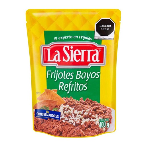 [SIERRA BAYOS REFRITOS 400GR] Frijoles La Sierra Bayos Refritos Pouch 400gr