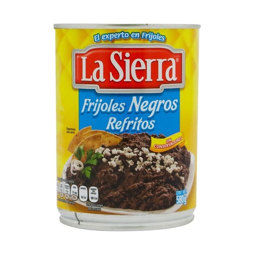 [SIERRA NEGROS REFRITOS 638GR] Frijoles La Sierra Negros Refritos 638gr