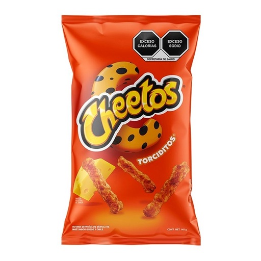 [CHEETOS TORCIDITOS 145GR] Frituras Cheetos Sabritas Torciditos 145gr