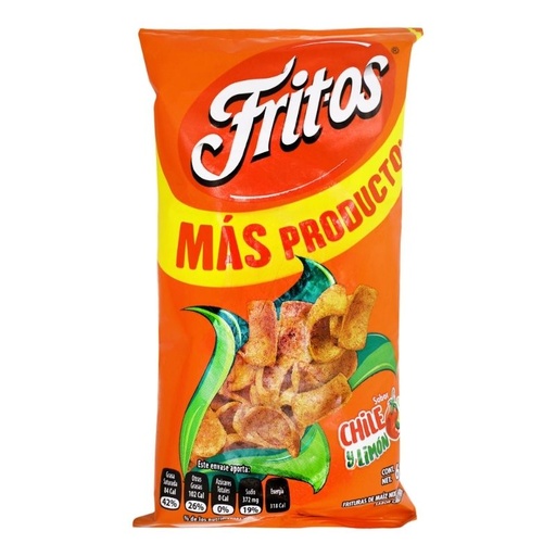 [FRITOS CHILE-LIMÓN 60GR] Frituras Fritos Sabritas Chile-Limón 60gr