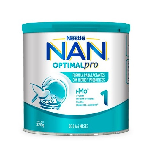 [NAN 1 OPTIMAL 320GR] Fórmula Infantil Nan 1 Optimal Pro Nestlé 320gr