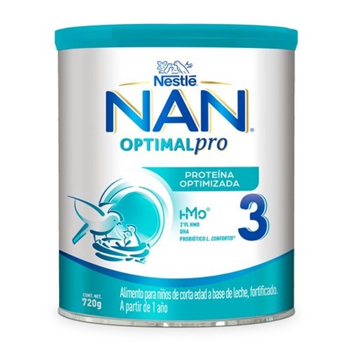 [NAN 3 720GR] Fórmula Infantil Nan 3 Optimal Pro Nestlé 720gr
