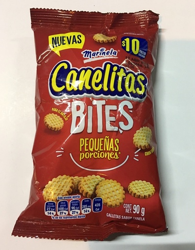 [CANELITAS MARINELA BITES 80GR] Galletas Canelitas Marinela Bites 80gr