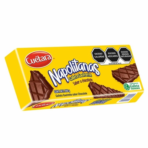 [NAPOLITANAS CUETARA CHOCOLATE 200GR] Galletas Cuetara Napolitanas Chocolate 200gr