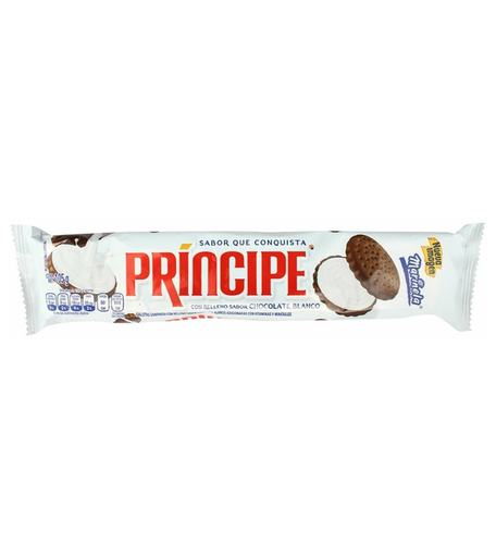 [PRÍNCIPE MARINELA CHOCOLATE BLANCO 126GR] Galletas Príncipe Marinela Chocolate Blanco 126gr