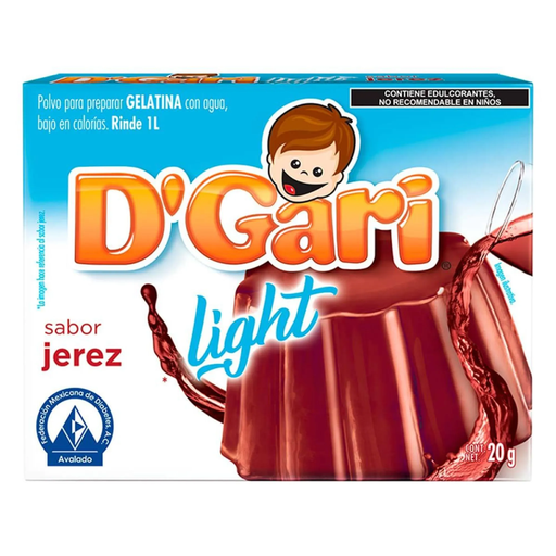 [D´GARI LIGHT JEREZ AGUA 20GR] Gelatina D´Gari Light Jerez en Polvo para Agua 20gr