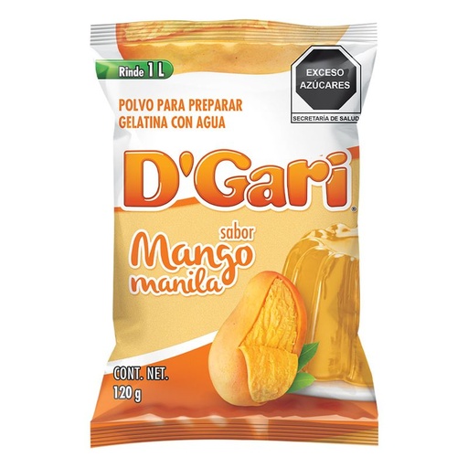 [GELATINA D´GARI MANGO MANILA 120GR] Gelatina D´Gari Mango Manila 120gr