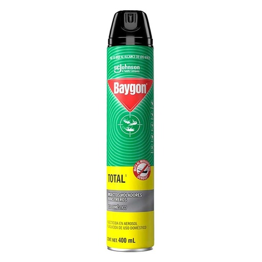 [BAYGON TOTAL 400ML] Insecticida Baygon Total en Aerosol 400ml