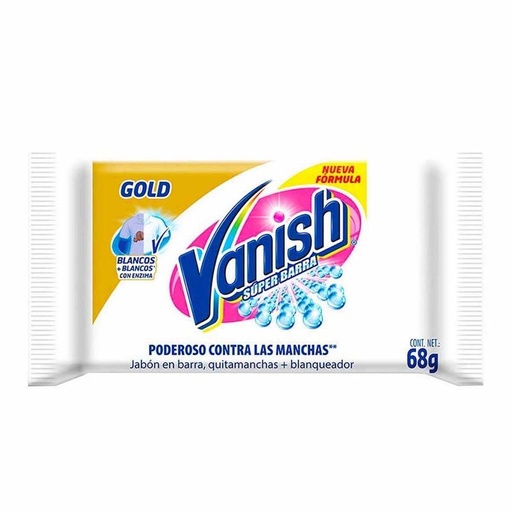 [VANISH GOLD 68GR] Jabón Vanish Gold Blanco en Barra 68gr