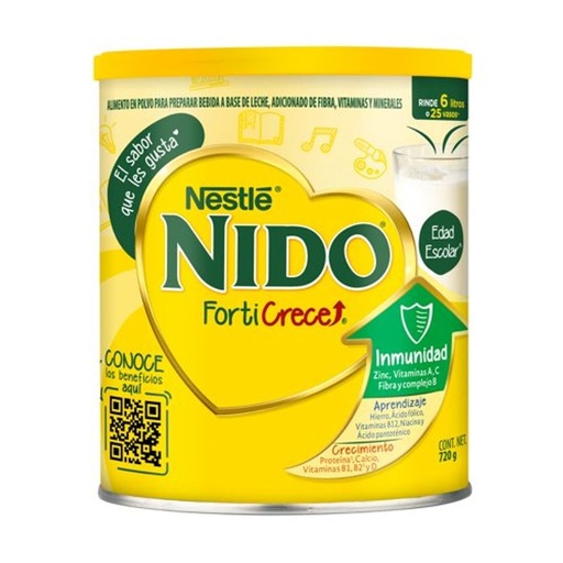 [NIDO FORTI 720GR] Leche Nido Forti Crece Nestlé en Polvo 720gr