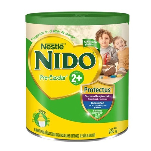 [NIDO PREESCOLAR 800GR] Leche Nido Preescolar Nestlé en Polvo 800gr
