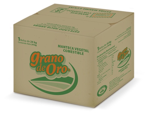[MANTECA VEGETAL GRANO DE ORO 1KG] Manteca Vegetal Grano de Oro 1kg