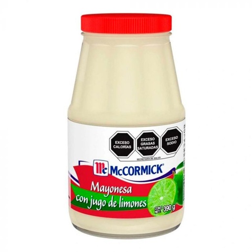 [MAYONESA MCCORMICK 390GR] Mayonesa McCormick con Jugo de Limón 390gr