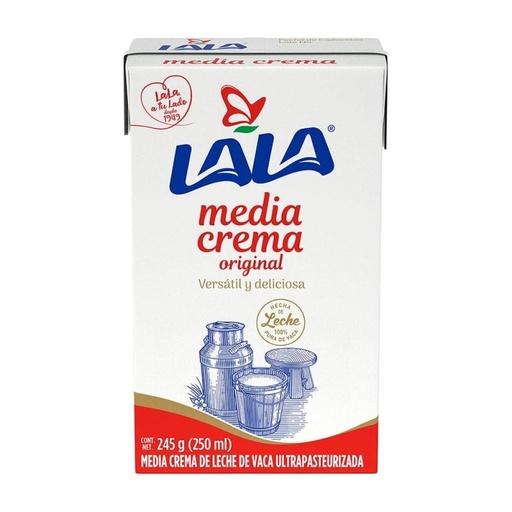 [LALA MEDIA CREMA 250ML] Media Crema Lala Original 250ml