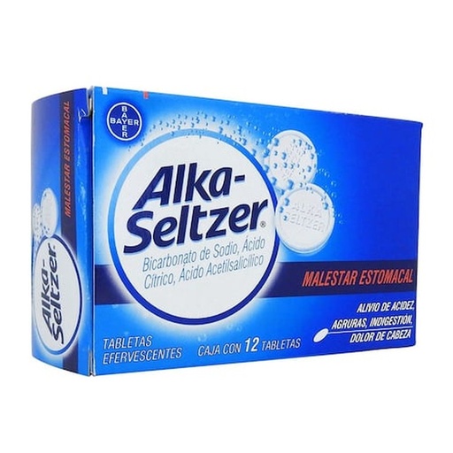 [ALKA-SELTZER 12PZ] Medicamento Alka-Seltzer 10pz