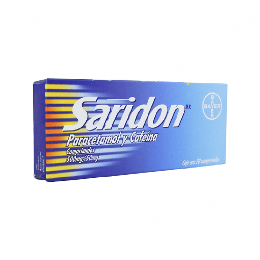 [BAYER SARIDON 20PZ] Medicamento Bayer Saridon Caja con 20pz