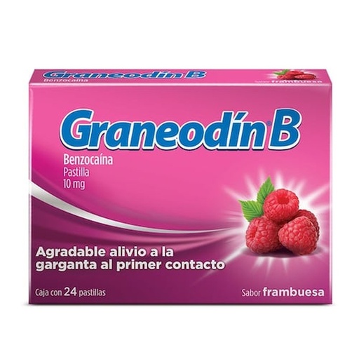[GRANEODÍN B FRAMBUESA 24PZ] Medicamento Graneodín B Frambuesa 24pz