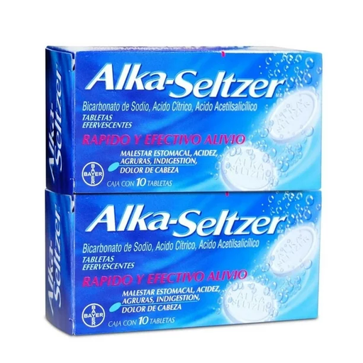 [ALKA-SELTZER DÚO 1PZ] Medicamento Tabletas Alka-Seltzer Dúo 1pz