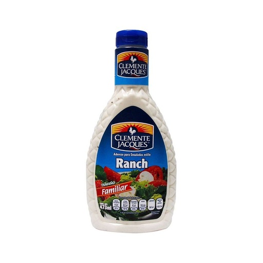 [ADER. RANCH CLEMENTE 473GR] Aderezo Ranch Clemente Jacques 473gr