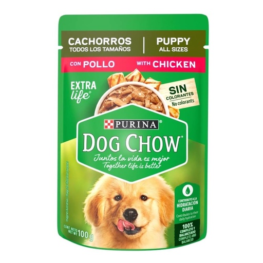 [ALIM. PURINA DOG CHOW CACHORRO POLLO 100GR] Alimento para Perro Purina Dog Chow Cachorro Pollo 100gr