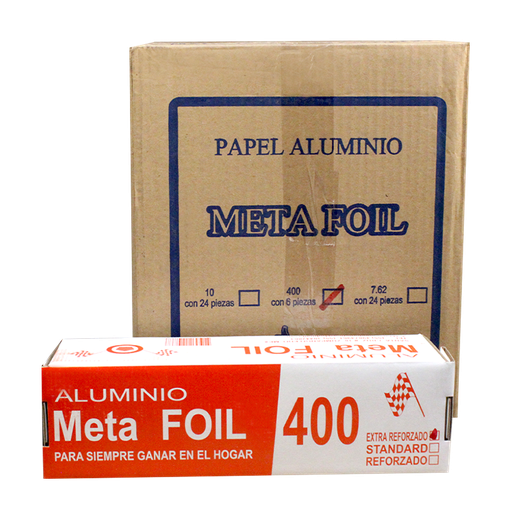 [ALUM META FOIL JUMBO GOFRADO 1PZ] Aluminio Meta Foil Jumbo Gofrado 4 1pz