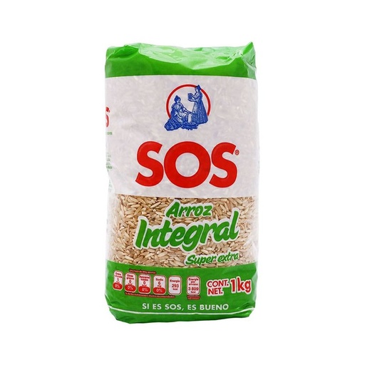 [SOS INTEGRAL 1KG] Arroz Sos Integral Super Extra 1kg