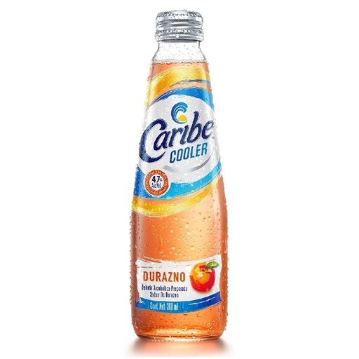 [CARIBE DURAZNO 300ML] Bebida Alcohólica Caribe Cooler Durazno 300ml