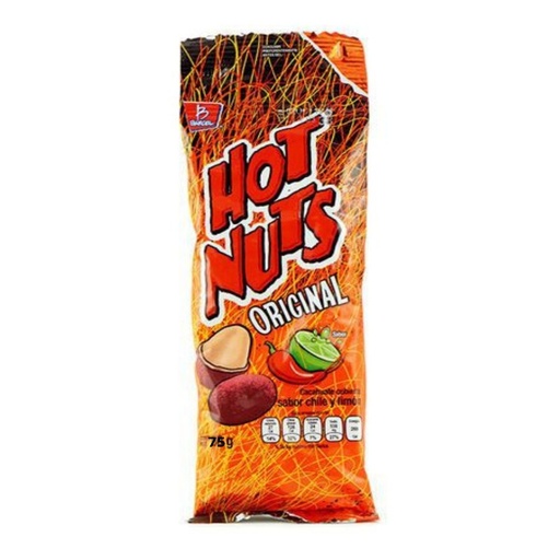[HOT NUST 82GR] Cacahuates Barcel Hot Nuts Original Chile y Limón 82gr