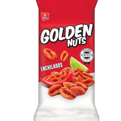 [GOLDEN NUTS ENCHILADOS 105GR] Cacahuates Golden Nuts Barcel Enchilados con Limón 105gr