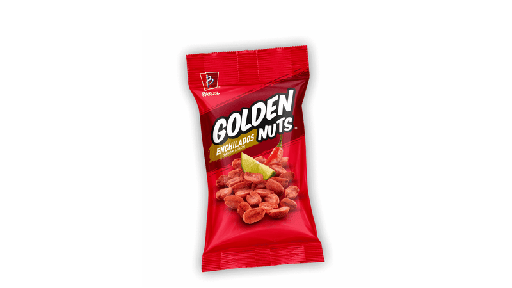 [GOLDEN NUTS ENCHILADOS 65GR] Cacahuates Golden Nuts Barcel Enchilados con Limón 65gr