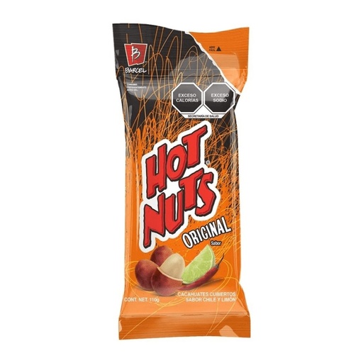[HOT NUTS 125GR] Cacahuates Hot Nuts Barcel Original Chile y Limón 125gr