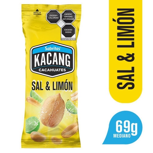 [KACANG LIMÓN 69GR] Cacahuates Kacang Sabritas Sal y Limón 69gr