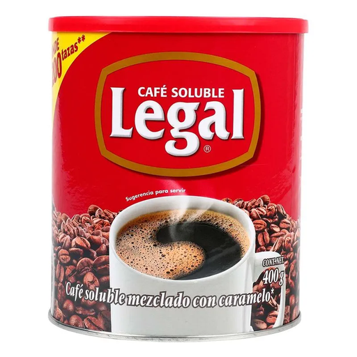 [SOLUBLE LEGAL 400GR] Café Soluble Legal 400gr