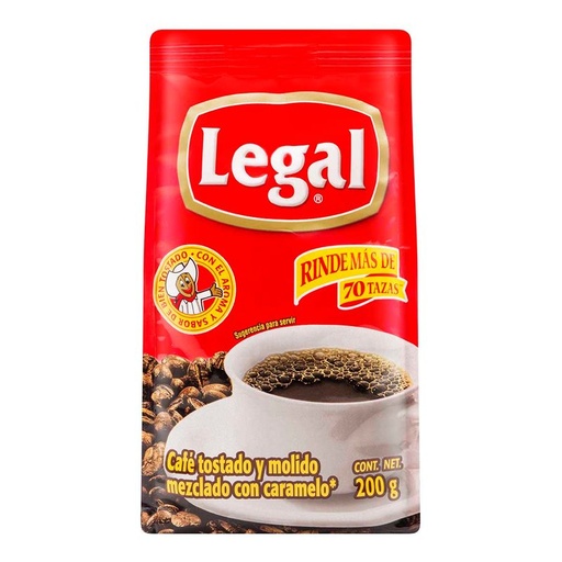 [SOLUBLE LEGAL 200GR] Café Soluble Legal Bolsa 200gr