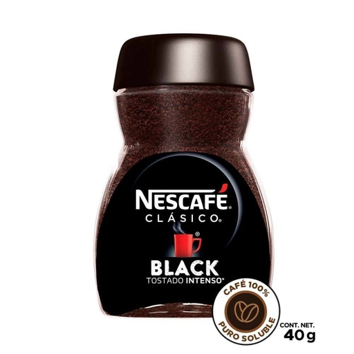 [NESCAFÉ BLACK 40GR] Café Soluble Nescafé Clásico Black 40gr
