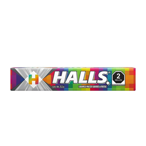 [HALLS COLORS 25.2GR] Caramelo Halls Colors Frutales Macizo 25.2gr