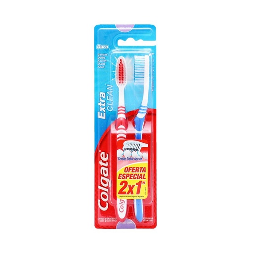 [COLGATE EXTRA CLEAN CEPILLO 2PZ] Cepillo Dental Colgate Extra Clean 2pz