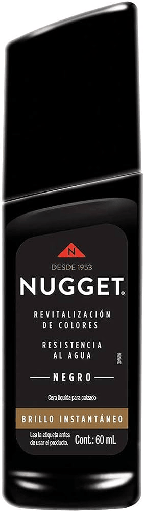 [NUGGET CERA LIQ. NEGRO 60ML] Cera Nugget para Calzado Color Negro Líquida 60ml