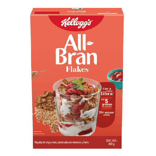 [ALL BRAN FLAKES 300GR] Cereal All-Bran Kellogg's Flakes 300gr