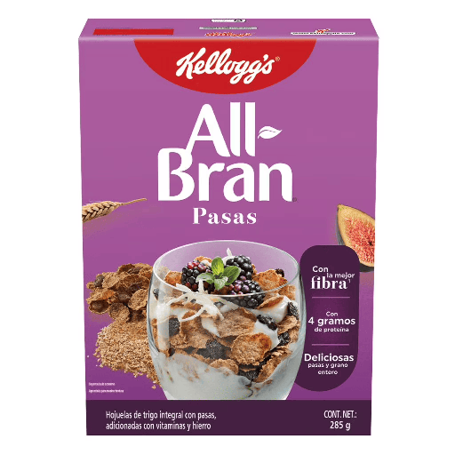 [ALL BRAN PASAS 285GR] Cereal All-Bran Kellogg's Pasas 285gr