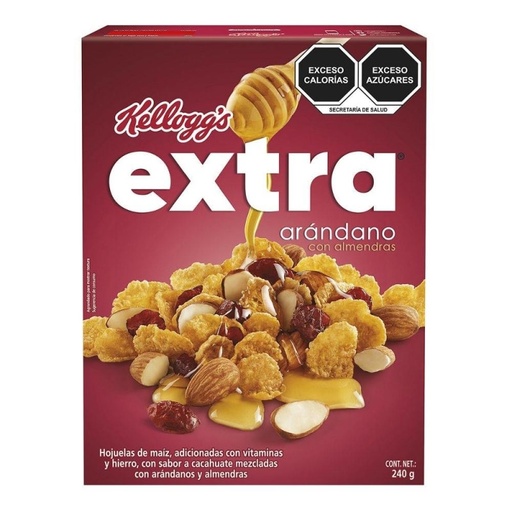 [KELLOGG´S EXTRA ARÁNDANO 240GR] Cereal Extra Kellogg's Arándano con Almendra 240gr