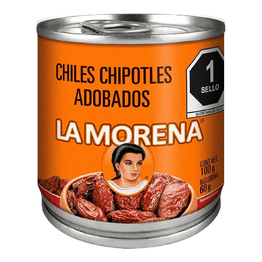 [MORENA CHIPOTLE 100GR] Chiles Chipotles La Morena Adobados 100gr