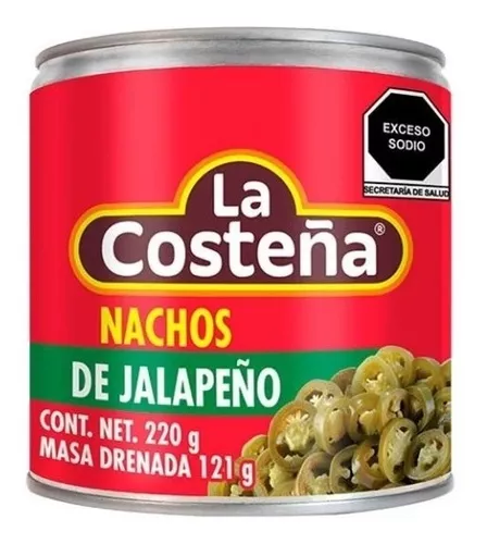 [COSTEÑA NACHOS 220GR] Chiles Nachos de Jalapeño La Costeña en Escabeche 220gr