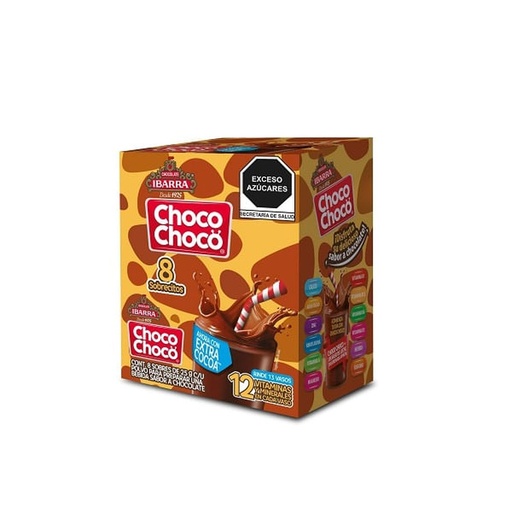 [CHOCO CHOCO 8PZ] Chocolate Choco Choco Ibarra Polvo 8pz 25gr