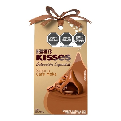 [KISSES MOKA 120GR] Chocolate Kisses Hershey's Café Moka 120gr