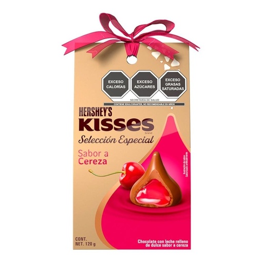 [KISSES CEREZA 120GR] Chocolate Kisses Hershey's Selección Especial Cereza 120gr