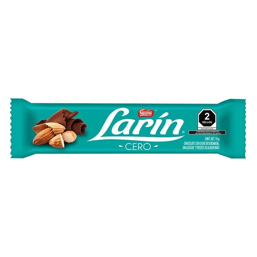 [LARÍN NESTLÉ CERO 24GR] Chocolate Larín Nestlé Cero 24gr